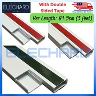 3 Feet(3 kaki) 91.5cm PVC Cable OrganizerSelf-Adhesive Tv Cable Covers Paintable Cord Cable Conceale