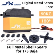 JX RC Metal Servo PDI-HV2060MG 60KG High Torque 180° Digital Servo For 1/5 Baja RC Car