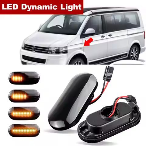 for Volkswagen VW Transporter Mutlivan T5 7E 7F 7J 7H 2007 2008 2009 2010 2011 to 2015 Dynamic LED I