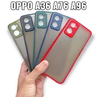 AERO CASE OPPO A76 / OPPO A96 / OPPO A36 - BUMPER FUZE CASE TRANSPARAN MY CHOICE CASE MATTE DOVE