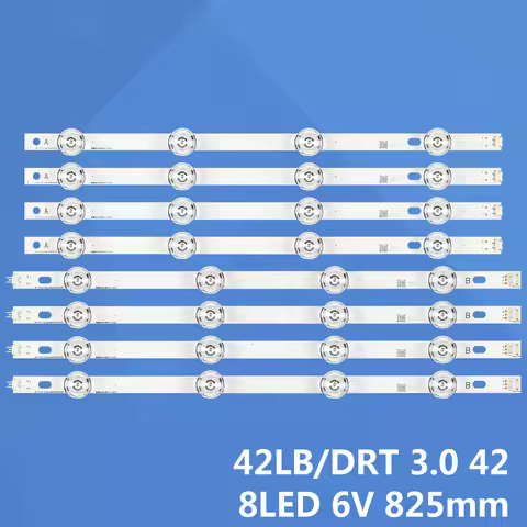 8PCS LED strip For 42" TV 42LB5800-ZM 42LB5800-UG 42LB572V 42LB570V 42LB570U 42LB5700 42LB6500-UM 42