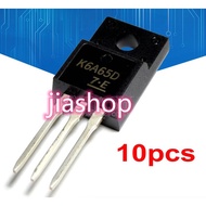 10pcs TK6A65D TO-220F K6A65D TO-220 TK6A65 TO220F MOSFET N-Ch FET 650V 4.0s IDSS 10 uA .95 Ohm jiash