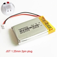 3.7V 500mAh Lithium Polymer LiPo Rejected Battery 602535 JST 1.25mm 2pin Connector For Mp3 GPS Bluet