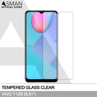 Tempered Glass VIVO Y12s (6.51") | Anti Gores Pelindung Kaca Layar Handphone - Bening