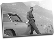 Sean Connery 007 James Bond Aston Martin Db5 Canvas Print Wall Art Picture Canvas Prints Large A1 30