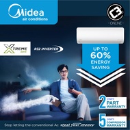 (West) Midea 1.5hp Inverter Aircond Xtreme Save MSXS-13CRDN8 Air Conditioner 1.5HP