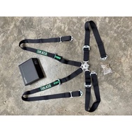 [ READY STOCK ] 44133 - TAKATA Quick Release 2" BLACK 4 point safety belt