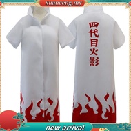 (hotsale) Anime Naruto Cosplay Cloaks Hokage Nkaze Minato Uniform Kakashi Capes Costume {bigsale}