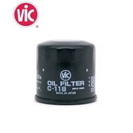 VIC Oil Filter C-118 for Toyota Altis, Rav-4 A25A-FXS, Vios, Zenix M20A-FXS (C-118 Replacement)