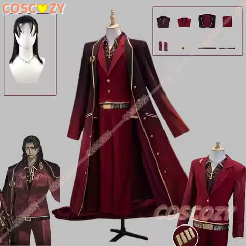 Hot Limbus Company Lei Heng Cosplay Costume Wig Hat Gloves Anime Character Outfit Halloween Party Ca