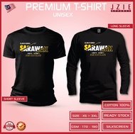 T-Shirt Cotton 100% Negeri Sarawak Shirt Lelaki Shirt perempuan Baju lelaki Baju perempuan lengan pendek lengan panjang