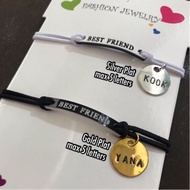 Bestfriend Bracelet Group Bracelet BFF Forever Name Bracelet Gelang Kawan