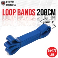 208cm Loop Elastic Resistance Band 35-85 Lbs/Loop Band/Fitness Rubber - Blue