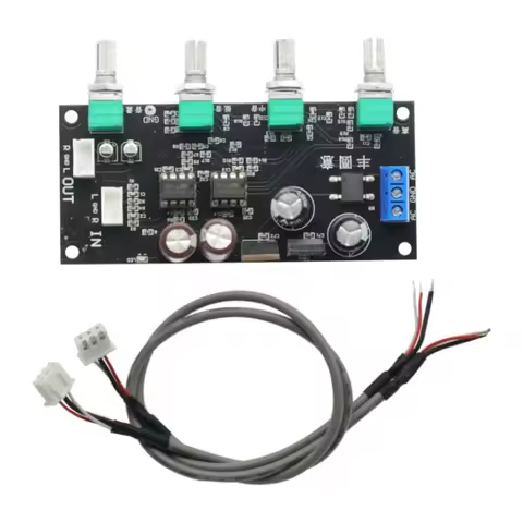 NE5532 Amplifier Tone Preamp Board Treble Bass Midrange Volume Tone Control Adjustment Pre-amplifier