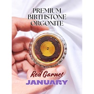 Red Garnet Birthstone Premium Pocket Orgonite Special January