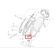 100% ORIGINAL QJ MOTOR AX200S EXHAUST PIPE GASKET ASSEMBLY