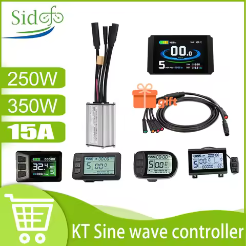 KT 35A Sine Wave Controller Kit 36V 48V 1000W LCD3U USB Charging Display LCD5 LCD8HU 12 Mosfets Wate