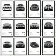Famous Cars M5 CS G80 M3 Canvas Wall Art Print Poster M3 CSL E36 E39 Decorative Mural Modern Home De