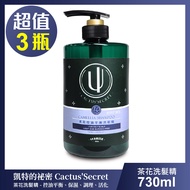 【清淨海】凱特的秘密茶花控油平衡洗髮精-超值3瓶組(730ml/瓶)