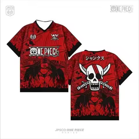 One Piece Luffy Vintage Baseball Jersey 3D All Over Print Y2K Harajuku Unisex Anime Street Graphic T