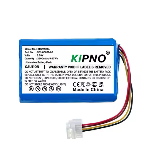 KIPNO 3.7V 2600mAh GPS, Navigator Battery 616-00077-00 for Garmin Zumo590, Zumo590LM, Zumo595, Zumo5