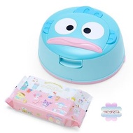日本直送 SANRIO Hangyodon 水怪面型盒裝濕紙巾盒套裝 (附有約80張濕紙巾)　＃C202302003 (現貨)