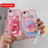 Funny Case For IPhone 7 Case Lovely Soft Silicone Phone Cover IPhone 8 SE Case For Ladies Girls With Bracelet Kickstand