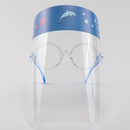 (BW)Cartoon Glasses Frame Protective Mask Anti-splash Face Shield Glasses