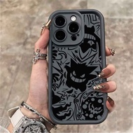 HITAM HP Premium Overseas Black Cool Gengar Spider-Man Boys Girls cellphone case Infinix HOT 40 Pro 