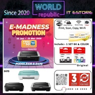 Canon Printer Wireless PIXMA E470 All-In-One for Low-Cost Printing - Genuine Canon Malaysia - PG47 C