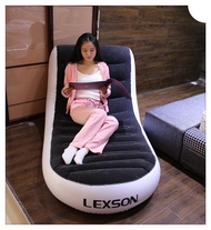 PVC Flocking L-Type Bean Bag Sofa Inflatable Sofa Bed Single Double Inflatable Sofa Outdoor Inflatable Sofa
