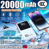 (3C Certified)WP 3C Powerbank 20000mah Fast Charging PN-891PD 65W Super Flash Charge Slim Portable P