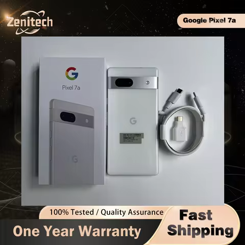 Google Pixel 7A 128GB ROM 6.1" OLED 8GB RAM NFC Google Tensor G2 eSIM Octa Core Unlocked Android Ori