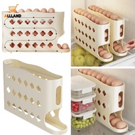 Kitchen Automatic Scrolling Eggs Rack - 4 Floors Ladder Type Slide Eggs Storage Box - Large Capacity