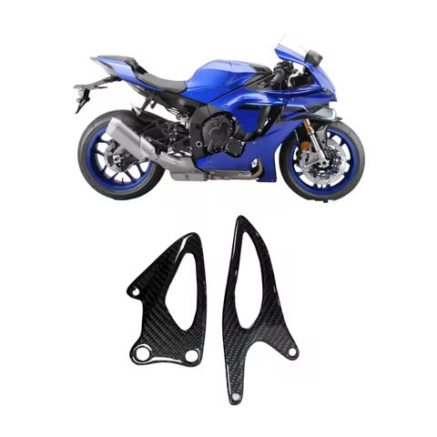 For Yamaha R1 R1M R1S 100% Carbon Fiber Motorcycle Accessories, Rear Seat Footstool Foot Cover 2015-