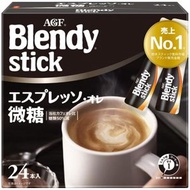 AGF - 日本 Blendy Stick 即沖 意式濃縮 咖啡 微甜 沖劑 (24條裝)(8276) (平行進口貨品) 此日期或之前食用：2027.8