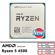 AMD ใหม่ Ryzen 5 4500 R5 4500 3.6 GHz 6-Core 12 ด้าย CPU 7NM L3 = 8M 100-000000644 ซ็อกเก็ต AM4 แต่ไ