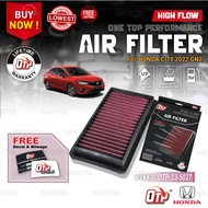 OTP Washable Air Filter Performance Honda JAZZ GK 5 CITY 2021 GN2 GN3 Hatchback Sedan HR-V FIT SHUTT