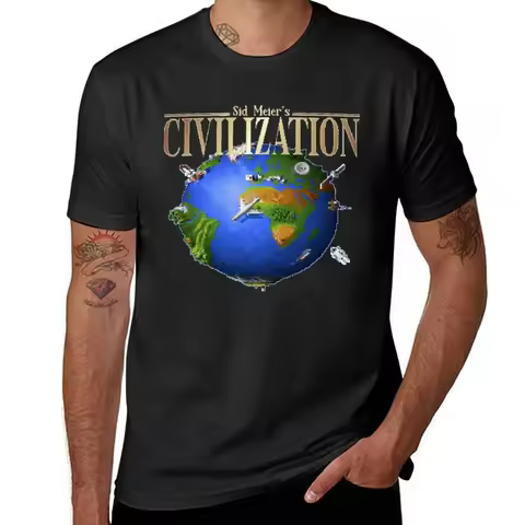 Civilization I Sid Meier Classic T-Shirt Aesthetic clothing oversized t shirt vintage t shirt men