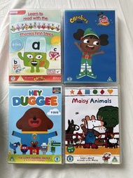 $85 4套 共24隻dvds CBeebies DVDs for kids (Alphablocks, Hey Duggee, Maisy Animals & Yakka Dee (Bundle o