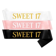 SWEET 17 Birthday Sash Birthday Party Decoration Party Favors  for Boy and Girl
