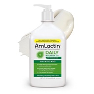 AmLactin Daily Nourish - Therapeutic Body Lotion for Dry Skin - No-Scrub Exfoliator and Moisturizer 