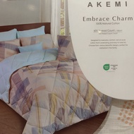 2024 AKEMI Cotton Essential Embrace Charm Fitted Bedsheet Set 650TC (Super Single/Queen/King)