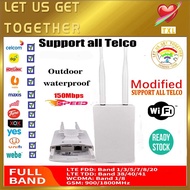 【Modified Waterproof Outdoor 4G CPE Router 150Mbps CAT4 LTE Routers 3G/4G SIM Card WiFi Router for IP Camera/Outside WiFi Coverage