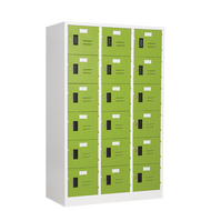 ตู้ล็อคเกอร์ 18 ประตู (มีกุญแจและสายยู) SMARTFORM LK-18