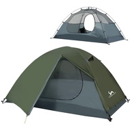 TOMOUNT 2 Person Camping Tent Lightweight 2.2kg Double Layer Waterproof Tent PU3000mm Hiking Backpac
