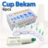 Cup Bekam, Cawan Bekam 6, With Suction Pump, Cupping Cup Bekam Therapy