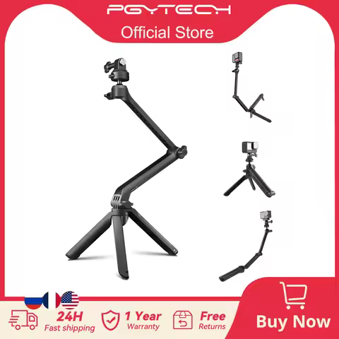 PGYTECH Caplock Mantispod Z Tripod 3 Way Monopod Pole Hand Grip For GoPro Hero 12 11/ Insta360/DJI O