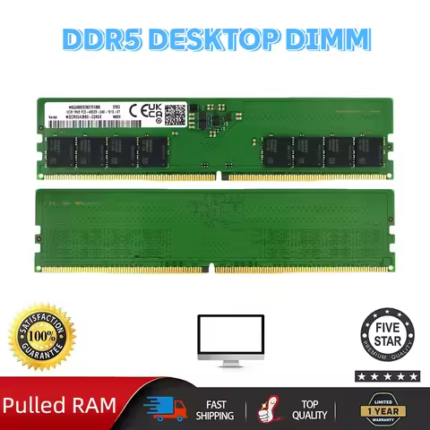 DDR5 Ram 8GB 16GB 4800 5600MHz Desktop Computer Memory 262-Pin No-ecc UDIMM Chipset For SEC