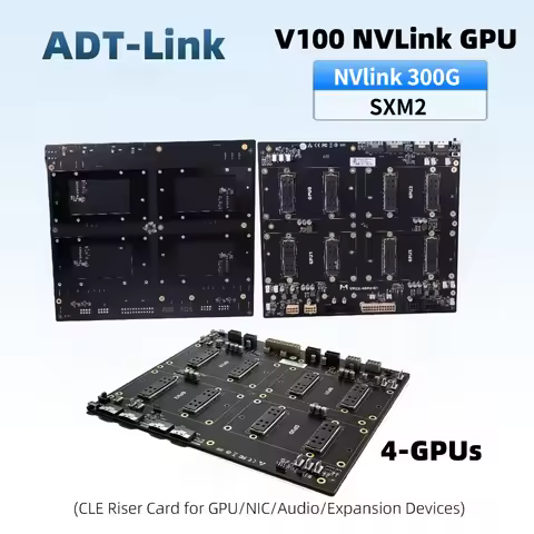 SXM2 NVIDIA V100 Graphics Card Adapter Board NVLink 300G Integrated Nvlink Lite Dual Card 4-GPU Pass